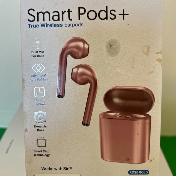 Pom Gear Headphones Pom Gear Smart Pods Bluetooth True Wireless Stereo Rose Pink Earphones